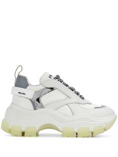 Prada кроссовки на массивной подошве