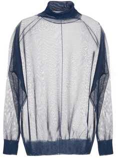 Toga sheer roll neck sweater