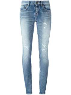 Saint Laurent джинсы скинни средней посадки