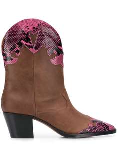 Paris Texas cowboy style ankle boots