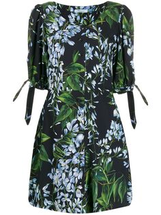 Blumarine foliage floral print dress