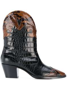 Paris Texas crocodile-effect cowboy boots