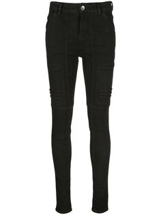 Rick Owens DRKSHDW stitched panels skinny jeans