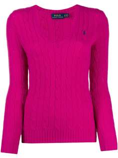 Polo Ralph Lauren фактурный свитер с V-образным вырезом