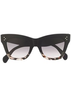 Celine Eyewear солнцезащитные очки в оправе кошачий глаз черепаховой расцветки