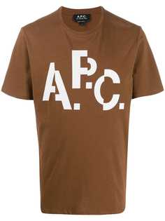 A.P.C. футболка с логотипом