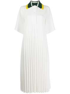 Lacoste плиссированное платье-рубашка