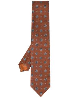 Brioni галстук с принтом