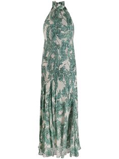 Diane von Furstenberg платье с вырезом халтер и цветочным принтом