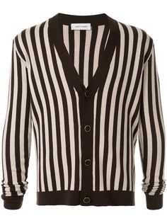Ernest W. Baker полосатый кардиган с V-образным вырезом