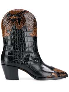 Paris Texas ботинки в стиле вестерн с тиснением под кожу крокодила