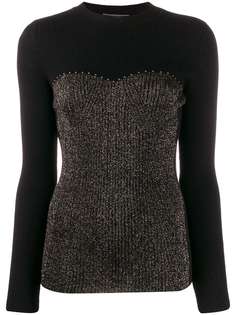 Alberta Ferretti lurex detail jumper