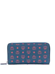 MCM Visetos print zip-around wallet