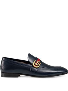Gucci лоферы с полоской Web