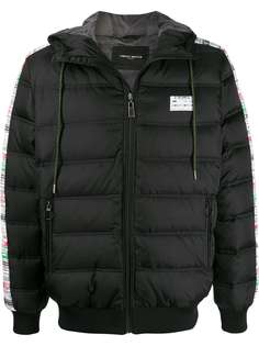 Frankie Morello graphic-print panelled down jacket