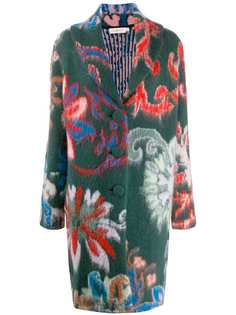 Tory Burch floral pattern mid-length coat