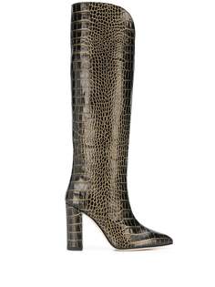 Paris Texas crocodile effect knee-high boots