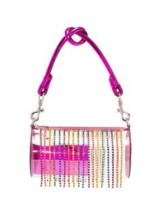Area crystal tassel shoulder bag