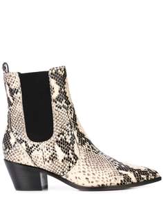 PAIGE Willa snakeskin effect boots