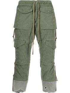 Greg Lauren distressed cropped cargo pants
