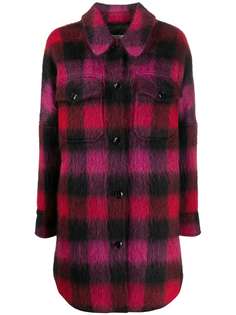 Woolrich check print shirt coat