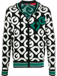 Dolce & Gabbana DG logo zip-up hoodie