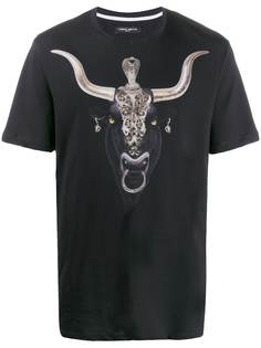 Frankie Morello bull graphic print T-shirt