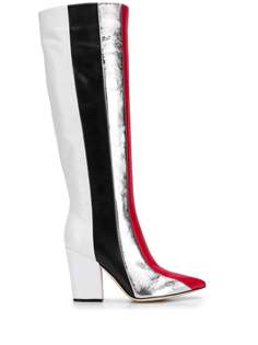 Sergio Rossi 90mm colour block boots