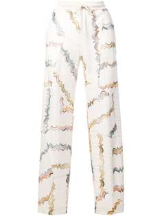 Missoni трикотажные брюки в стилистике пэчворк
