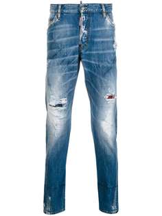 Dsquared2 джинсы Classic Kenny с потертой отделкой