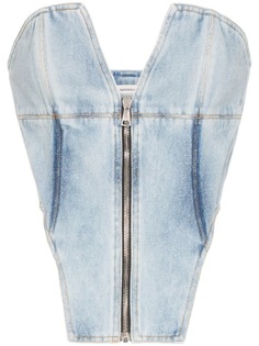 Natasha Zinko zipped denim corset