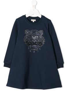 Kenzo Kids beaded tiger sweater dress
