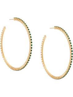 Gcds Team Sparking logo hoop earrings