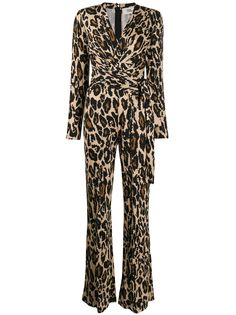 Diane von Furstenberg leopard print jumpsuit