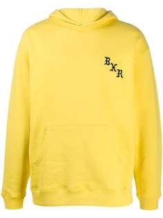 BornxRaised embroidered logo relaxed-fit hoodie