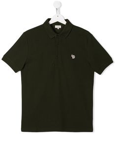 Paul Smith Junior TEEN zebra patch polo shirt