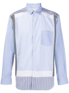 Comme Des Garçons Shirt рубашка с контрастными вставками в полоску