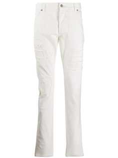 Balmain джинсы кроя слим с эффектом потертости
