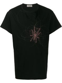 Yohji Yamamoto футболка с принтом Spider