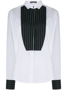 Dolce & Gabbana рубашка в тонкую полоску