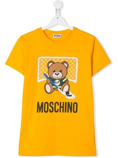 Moschino Kids футболка Teddy Bear Hockey