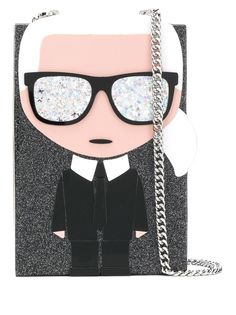 Karl Lagerfeld клатч K/Ikonik Karl Minaudiere