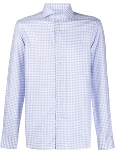 Corneliani рубашка в клетку Windowpane