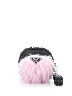 Prada мини-сумка с искусственным мехом