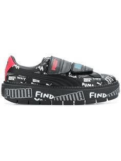 Puma leather low top trainers
