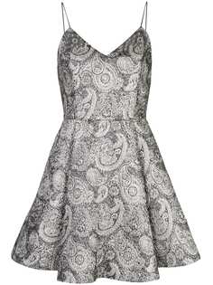 Alice+Olivia Anette paisley pattern flared mini dress