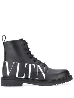 Valentino ботинки Valentino Garavani с логотипом VLTN