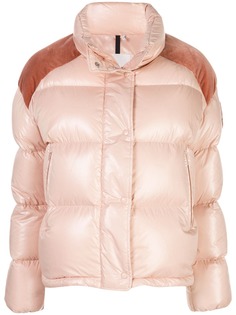 Moncler куртка-пуховик с контрастными вставками