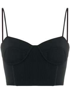 T By Alexander Wang укороченный топ-бюстье
