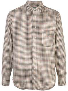 Gitman Vintage клетчатая рубашка свободного кроя